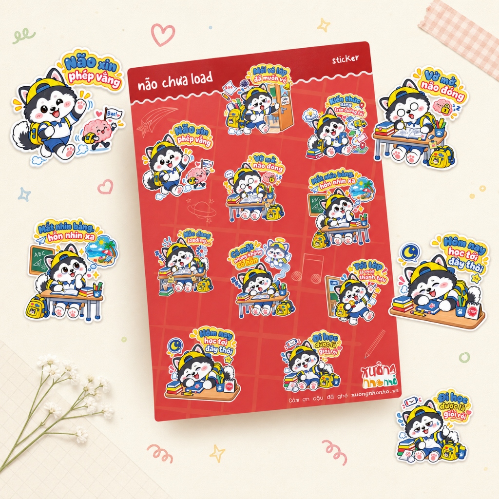 Ảnh review Sticker Bào Ngư A6 – Não Chưa Load